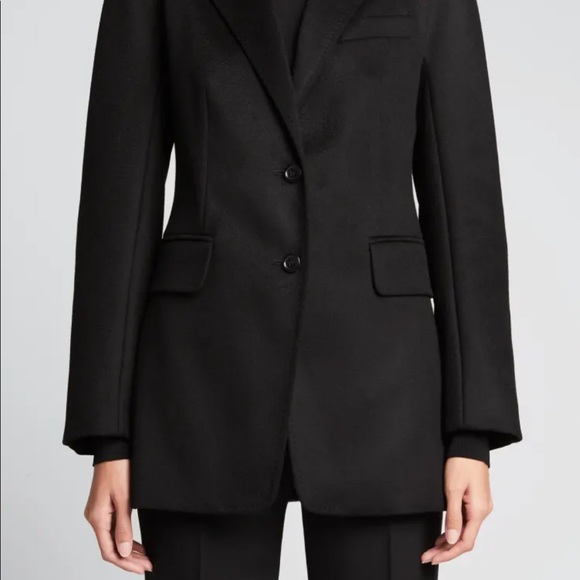 MaxMara velvet patch wool blazer Sz 2 black - Picture 7 of 14